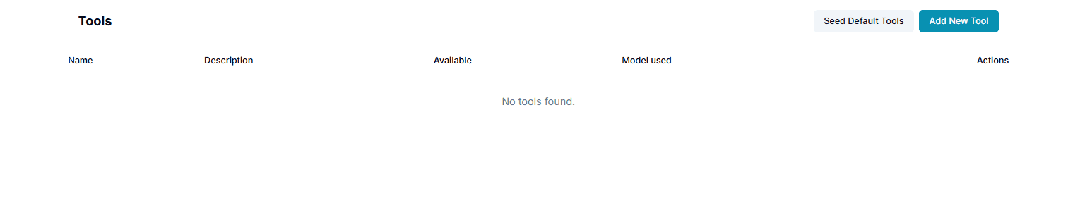 Tools Page